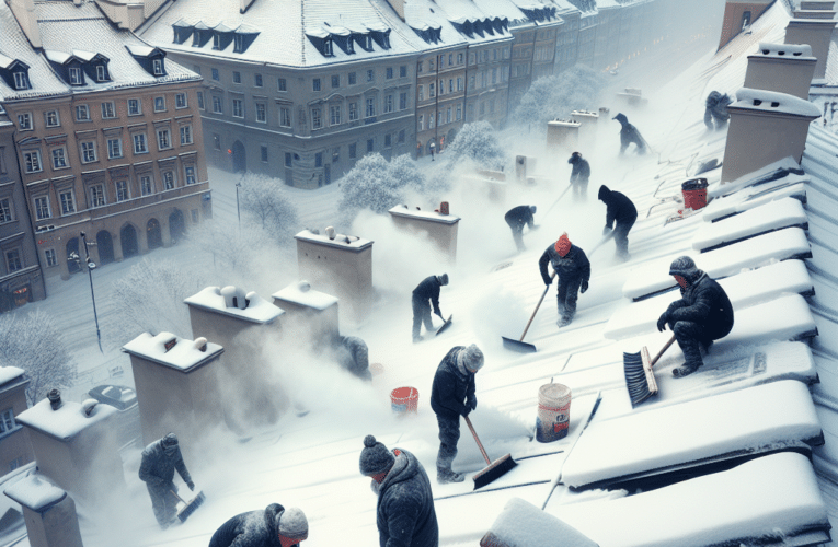Jak skutecznie odśnieżać dachy w Warszawie: porady dla właścicieli budynków i pomoc w unikaniu najczęstszych błędów
