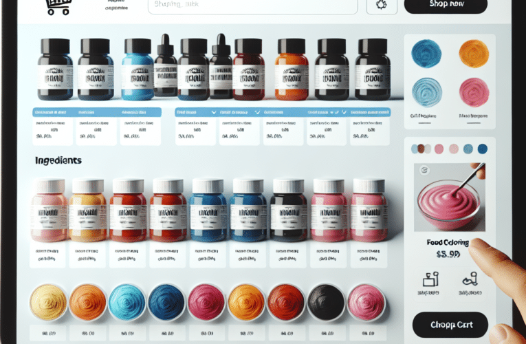 Jak wybrać odpowiednie barwniki spożywcze w sklepie internetowym aby wzbogacić swoje wypieki?