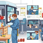 naprawa szyby w autokarze