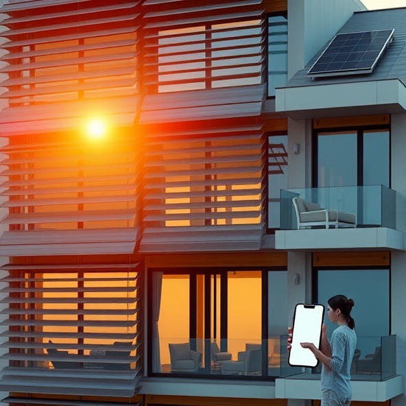 żaluzje fasadowe skośne