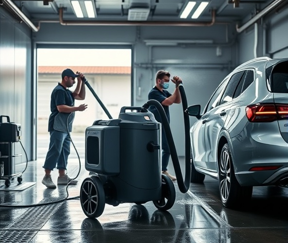 Czy Ehrle odkurzacz 2-silnikowy skróci odkurzanie w małej myjni?