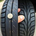 nadmiernie zużyty bieżnik