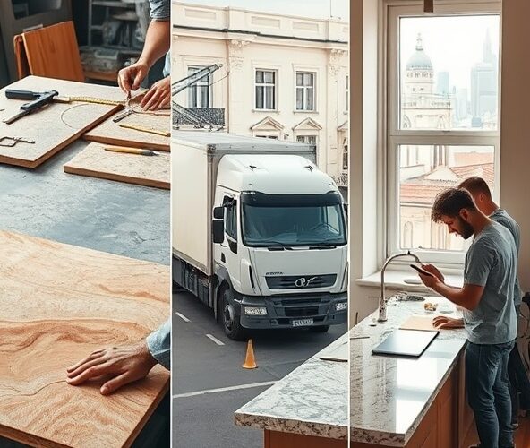 Jak długo czeka się na montaż blatów na wymiar w Warszawie?