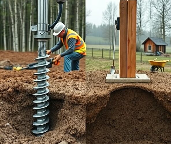 Ogrodzenia mazowieckie na glinie: śruby gruntowe czy beton?