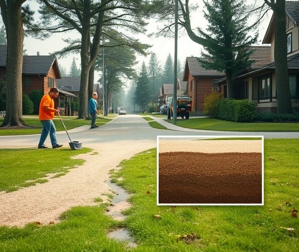 Czy piaskowanie trawników w Podkowie Leśnej zmniejszy zastoje wody?