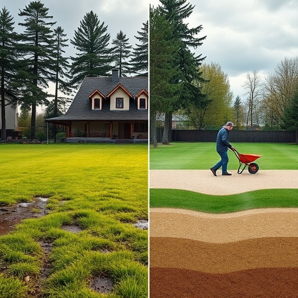 piaskowanie trawników podkowa leśna