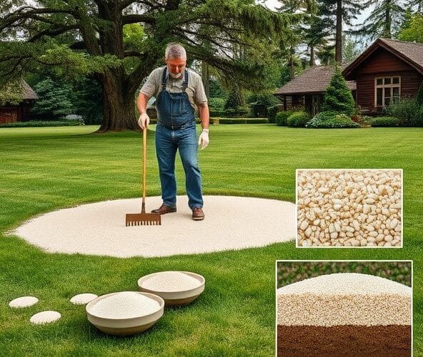 Ile piasku i jaki rodzaj do piaskowania trawników w Podkowie Leśnej?