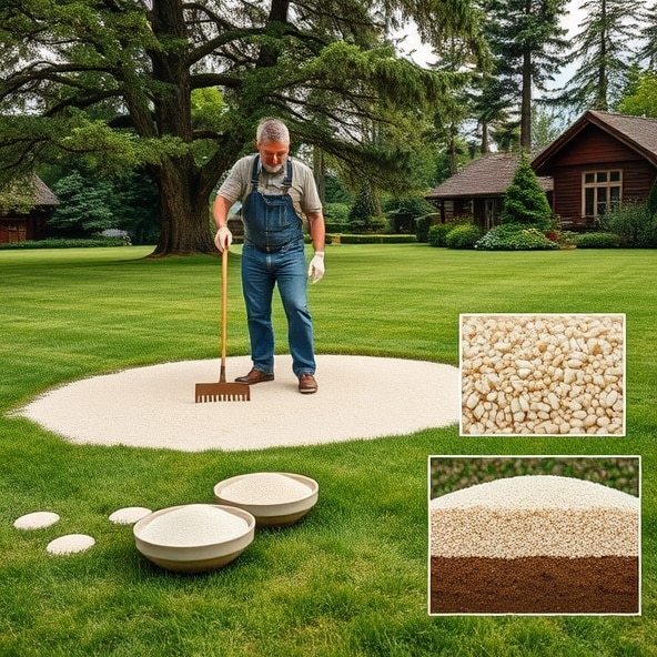 piaskowanie trawników podkowa leśna