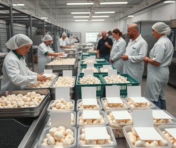 Czy producent pieczarek łódzkie oferuje etykiety własne dla sklepów?