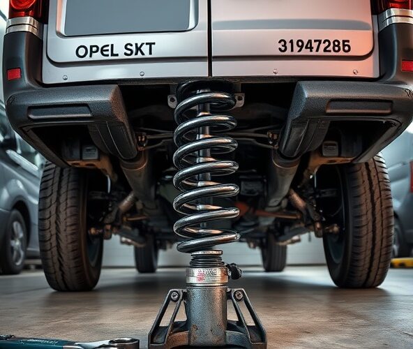 Jak zamontować sprężyny pomocnicze Opel Vivaro B samym lewarkiem?