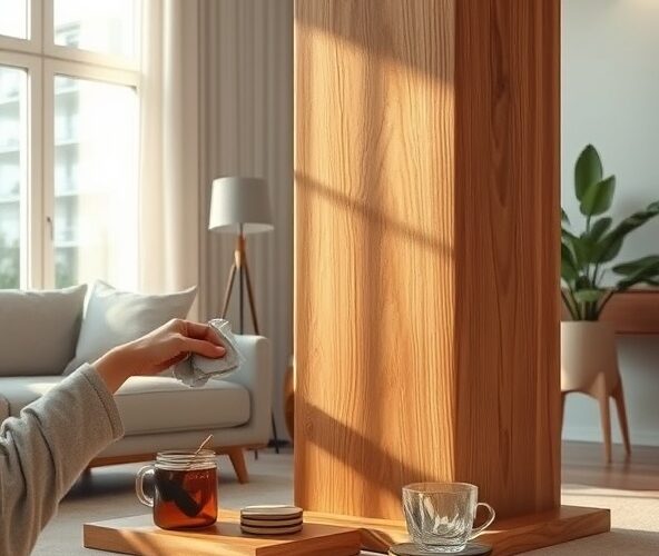 Jak zabezpieczyć monolit dębowy w salonie przed plamami i pękaniem?