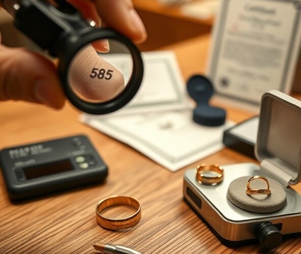 Jak sprawdzić pierścionki z złota 585 u jubilera, uniknąć podróbek?
