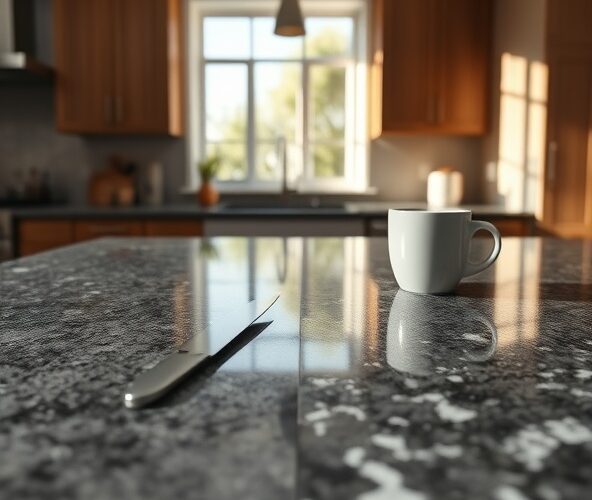 Czy granit szczotkowany na blat kuchenny lepiej maskuje rysy niż polerowany?