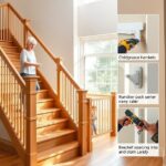 montaż balustrady na schodach wewnętrznych