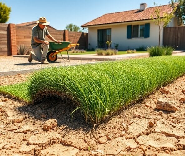 Czy trawa z rolki Książenice sprawdzi się na nasłonecznionym, suchym ogrodzie przy domu jednorodzinnym?